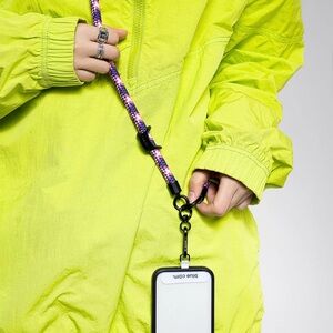 BLUE CORN 10mm Rope Crossbody Strap, Purple